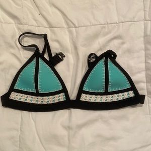 triangl aqua blue top